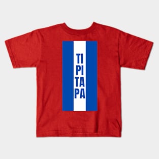 Tipitapa City in Nicaraguan Flag Colors Vertical Kids T-Shirt